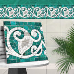 Carreau Marbre de Mosaïque Ornement vert et blanc<br><div class="desc">Marbre de Mosaïque Ornement vert et blanc</div>