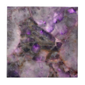 Carreau marbre de quartz Abstrait améthyste (Devant)