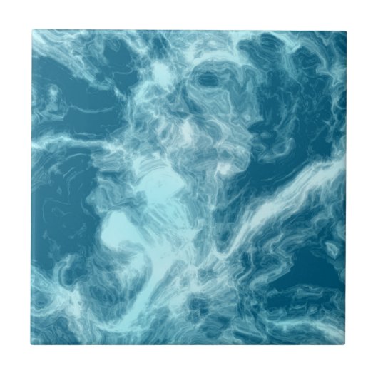 Carreau Marbre d'eau bleue (Devant)