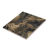 Carreau Marbre d'or noir assez (Côté)