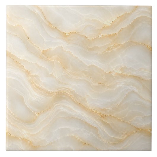 Carreau Marbre doré beige uni motif onyx (Devant)