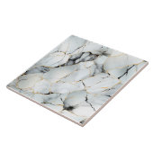 Carreau Marbre élégant avec des fissures d'or et de cuivre (Côté)