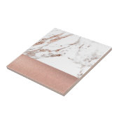 Carreau Marbre et aluminium roses d'or (Côté)