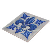 Carreau Marbre et perle Fleur-De-Lis (Côté)