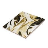 Carreau Marbre liquide rétro-numérique élégant Abstrait (Côté)