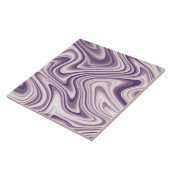 Carreau Marbre Liquide Violet Abstrait (Côté)