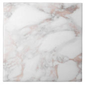 Carreau Marbre Modèle blanc or Rose sur mesure (Devant)