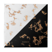 Carreau Marbre noir et blanc (Devant)