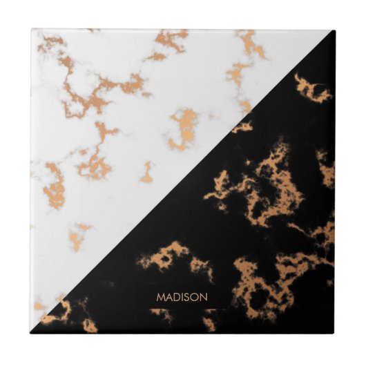 Carreau Marbre noir et blanc (Devant)