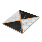 Carreau Marbre noir et blanc (Côté)