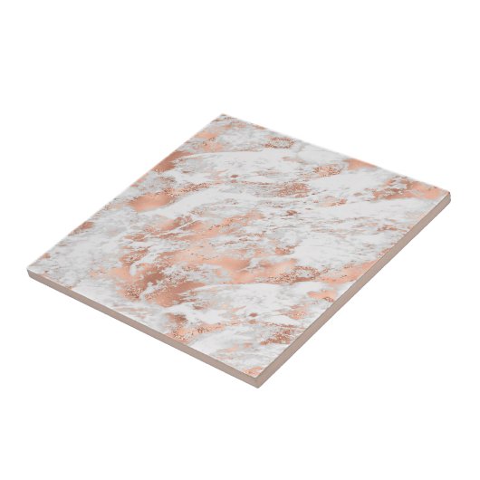 Carreau Marbre or blanc et Rose 3 (Côté)