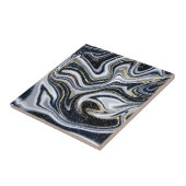 Carreau marbre, or, gris, vieux, blanc, bleu pâle, moderne (Côté)