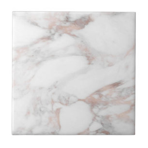 Carreau Marbre or Rose tendance Modèle personnalisé