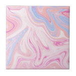 Carreau Marbre orange bleu coloré élégant de rose en<br><div class="desc">Regard de marbre moderne et coloré.</div>