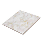 Carreau marbre rose or tuile motif (Côté)
