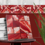 Carreau Marbre rouge Art géométrique<br><div class="desc">Cette magnifique tuile fait partie de ma collection "I see red" de tuiles aux tons rouge et orange dans différentes textures - aquarelle, marbre, agate, carnelien, citrine. Utilisez-le pour créer un look époustouflant dans la salle de bain ou la douche - mosaïque d'accent derrière le mixer ou la baignoire par...</div>