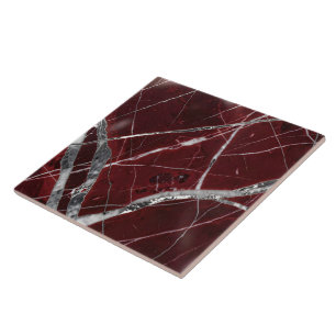 Carreau Marbre rouge brillant de luxe