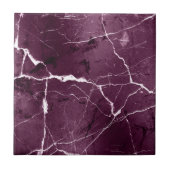Carreau Marbre Tons de Bijou Abstrait Prune Pourpre ID1288 (Devant)