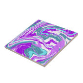 Carreau Marbre violet, Turquoise, Turquoise, Fluide Art (Côté)