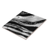 Carreau Marbres noirs et mère de perle (Côté)