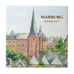 Carreau Marburg Altstadt Allemagne Cité médiévale