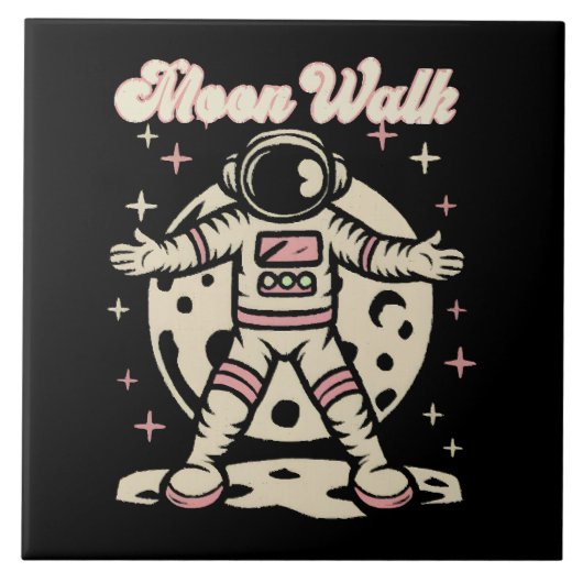 Carreau Marche sur la Lune Astronaute (Devant)