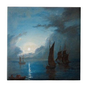 Carreau Marcus Larson hav-i-mansken-1848.bateau nature