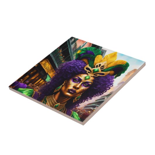 Carreau Mardi Gras Art (Côté)