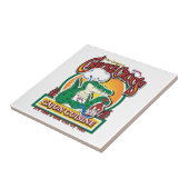 Carreau Mardi gras Cajun Crocodile (Côté)