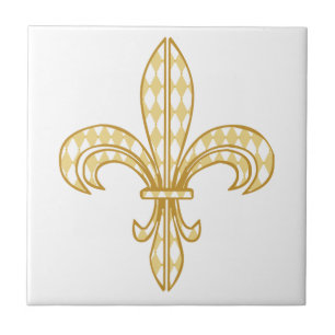 Carreau Mardi gras Fleur De Lis