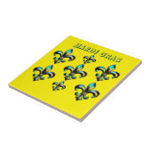 Carreau Mardi Gras Fleur De Lis (Côté)