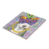 Carreau Mardi Gras Pit Bull Terrier (Côté)