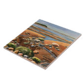 Carreau Marée basse scène de plage océanique (Côté)