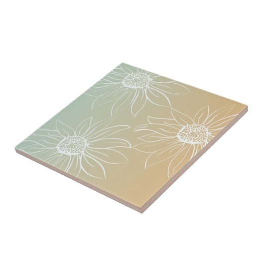 Carreau Marguerite blanche (Côté)