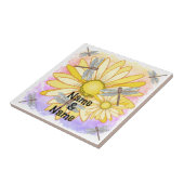 Carreau Marguerite Jaune  (Côté)