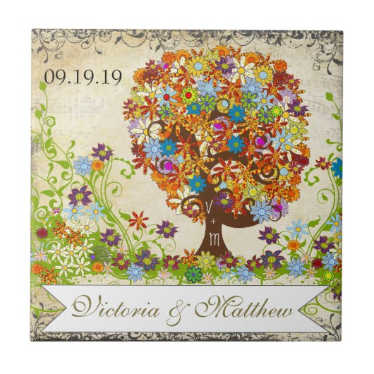 Carreau Mariage de la branche côté forêt enchantée (Devant)