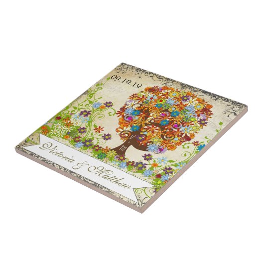 Carreau Mariage de la branche côté forêt enchantée (Côté)