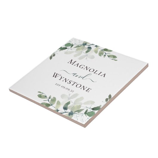 Carreau Mariage de verdure Eucalyptus (Côté)