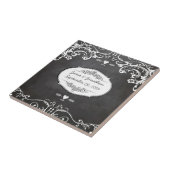 Carreau Mariages de typographie de tableau noir (Côté)