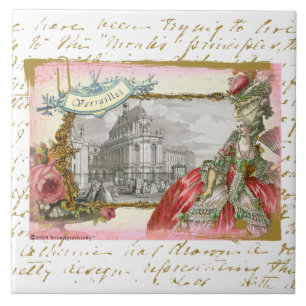 Carreau Marie Antoinette à la tuile d'art de collage de