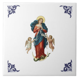 Carreau Marie Notre Dame Dédouaneuse de Nœuds Religieuse
