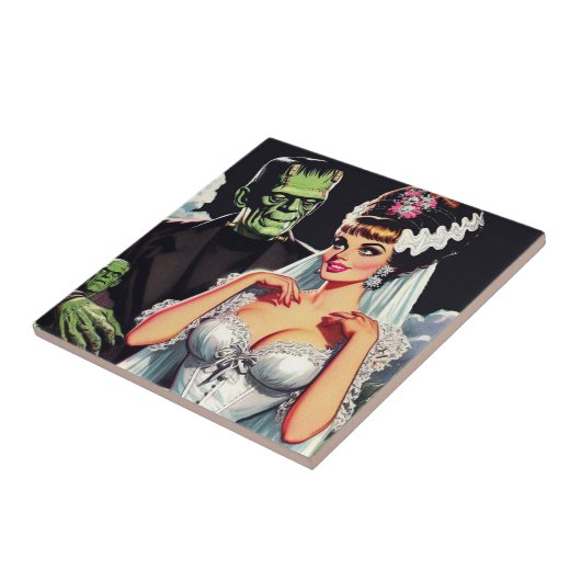 Carreau Mariée d'horreur vintage (Côté)