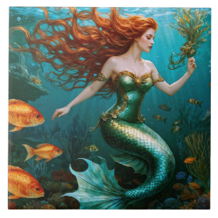 Carreau "Marielle" V2 - Belle sirène dansante
