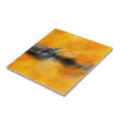 Carreau Marigold, gris et citron brûlé abstrait (Côté)