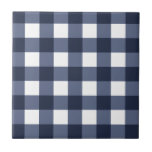 Carreau Marine Bleu Blanc Cottagecore En vichy Vérifier Pl<br><div class="desc">Pique-nique printanière moderne,  avec en vichy motif tartan plaid en bleu marine et blanc.</div>
