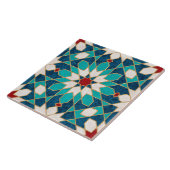 Carreau Marine Bleu Turquoise Blanc Marbre Rouge Marbre Ma (Côté)