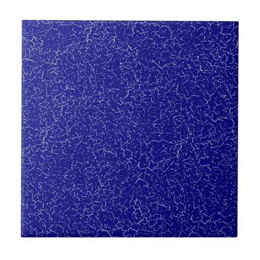 Carreau Marine Blue Cracker Glaze Solid Color Tile (Devant)