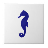 Carreau Marine Blue Seahorse (Devant)