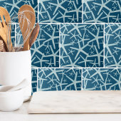 Carreau Marine côtière Nautique Blue Beach Motif