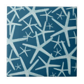 Carreau Marine côtière Nautique Blue Beach Motif (Devant)